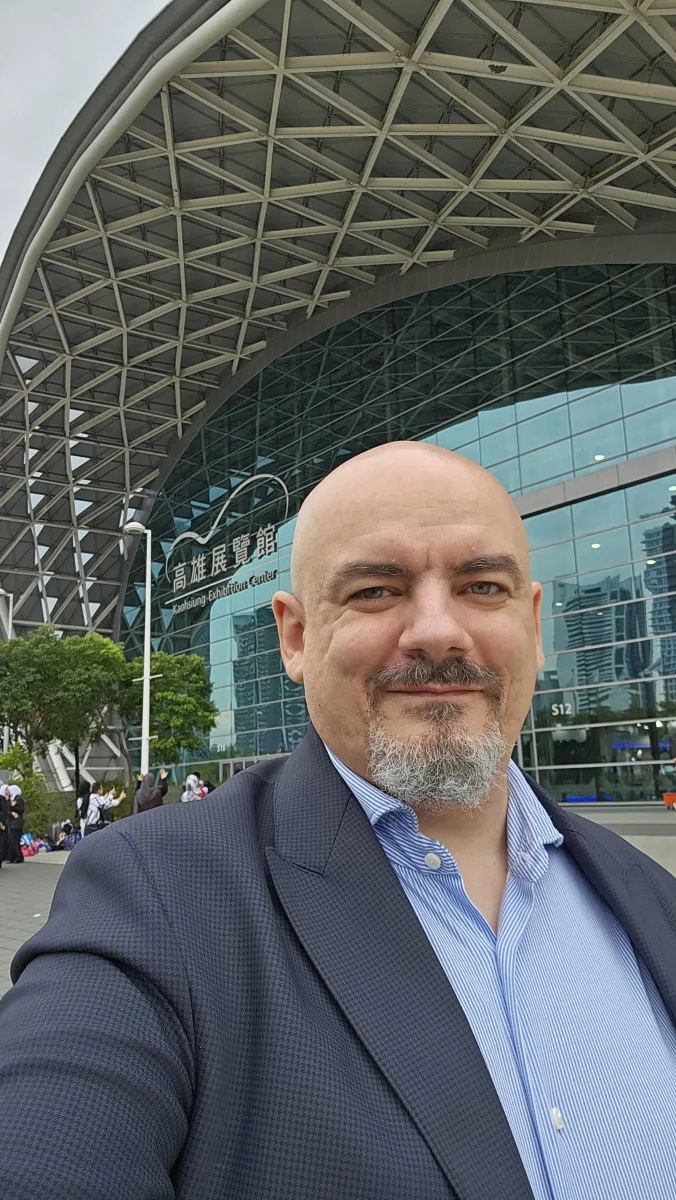 Sergiu Popovici at KIDE 2023 in Kaohsiung.