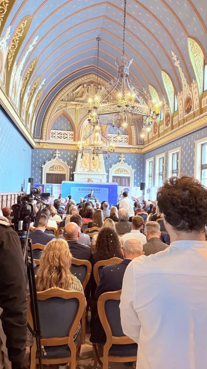 The Palace of Culture exhibition hall during EUROINVENT 2025.
