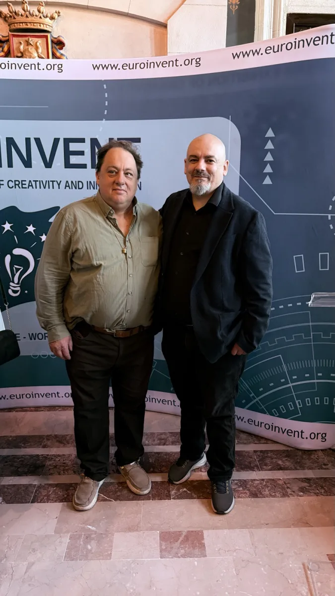 Delegates together at the EUROINVENT 2025 backdrop.